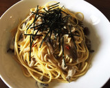 【簡単】きのことめんつゆの和風パスタ作り方5写真