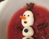 キャラ弁？おやつ☆ゼリーと白玉でオラフ作り方4写真