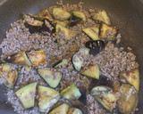 超簡単★豚ひき肉となすの甘辛みそ炒め作り方5写真
