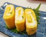 お弁当にバッチリ☆パセリの玉子焼き作り方5写真