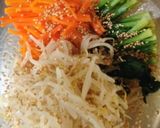 野菜たっぷりナムルのビビンバ風ご飯作り方3写真