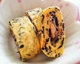 簡単！残ったひじきで卵焼き作り方5写真