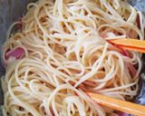 お手軽ピザチーズで！カルボナーラ❤️作り方4写真