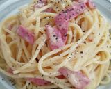 お手軽ピザチーズで！カルボナーラ❤️作り方5写真