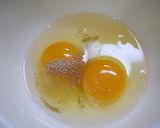 簡単!オムレツ☆銀鮭豆苗作り方2写真
