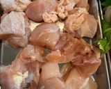 鶏もも肉と夏野菜のカポナータ風トマト煮込み作り方1写真