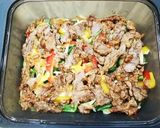 焼肉のタレで簡単味付け☆レンチン青椒肉絲作り方4写真