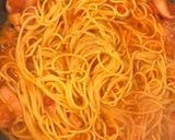 チリトマトソースカルボナーラスパゲティ作り方4写真
