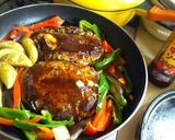 チーズインハンバーグ家庭風作り方13写真
