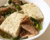 たまらない美味しさ♪ニラ肉豆腐作り方4写真