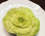 チンゲン菜 バラ 飾り作り方1写真