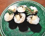 蕗と筍の細巻き 蕗の葉入り酢飯　あて巻き作り方9写真