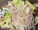 バチくそ簡単！春キャベツの焼うどん！作り方2写真