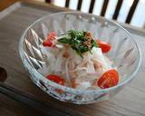 こんにゃく麺のそうめん風☆梅と青シソ和え作り方7写真