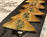 ワンタンの皮てブルーチーズのおつまみピザ作り方3写真