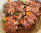 アスパラとにんじんの肉巻き炒め作り方2写真