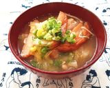 薩摩揚げキャベツえのき玉葱の味噌汁♡　作り方2写真