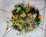 江戸菜と豆腐のふわトロ油揚げ焼き作り方1写真