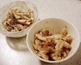 色々便利★余り物の鶏で辛しマヨ＆梅和え作り方5写真