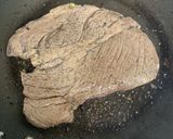 じっくり火を通したステーキ作り方8写真