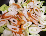 簡単一品☆青梗菜とちくわのカレー炒め作り方3写真