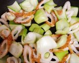 簡単一品☆青梗菜とちくわのカレー炒め作り方5写真