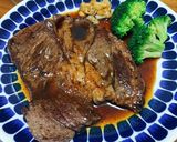 じっくり火を通したステーキ作り方12写真