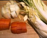 男飯　ごま油の白菜と豚バラのミルフィーユ作り方1写真