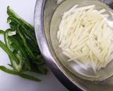 豚肉とじゃが芋のカレー炒め作り方1写真