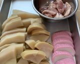 竹の子と鶏の煮物（パナ電圧又は炊飯器）作り方1写真