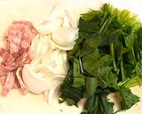 新玉ねぎとほうれん草のチーズ焼き作り方1写真