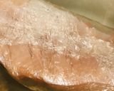 冷凍鶏肉で一気に作る●ゆで鶏の切り身作り方1写真