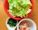 ツナマヨ醤油のキャベツパスタ作り方1写真