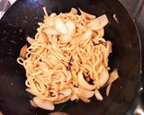 余り野菜としそ昆布の焼きうどん作り方6写真