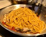 ドライトマトとサーディンの全粒粉パスタ作り方7写真