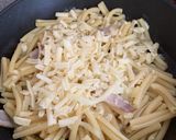 超簡単カルボナーラ(牛乳生クリーム不要)作り方3写真