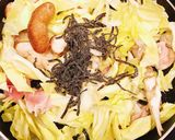 簡単♡豚肉と春キャベツの塩昆布焼きそば作り方6写真