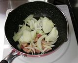 玉ねぎとベーコンのパスタ作り方3写真
