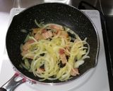 玉ねぎとベーコンのパスタ作り方4写真