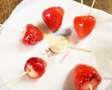 レンジで簡単！パリパリいちご飴作り方5写真