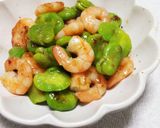 そら豆と海老の炒め(中華風にと)作り方9写真