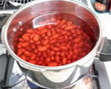 皮まで柔らかい　金時豆の甘煮(きんとん風作り方1写真