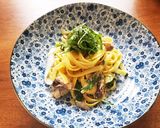 大葉香る！サバ缶パスタ作り方4写真