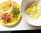 子供が大好きなカニカマと枝豆のポテサラ作り方2写真