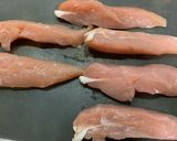 鶏ささみのレモンソース作り方1写真