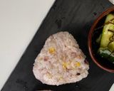 シーチキンラー油マヨ　雑穀米おにぎり作り方6写真