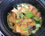 旬のチンゲン菜と厚揚げの卵とじ作り方6写真