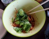 簡単！中華風キムチの冷奴(^_^)v作り方3写真