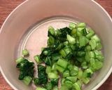 かぶの葉と茎でお茶漬け作り方3写真