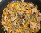 フライパン一つでOK 野菜とお肉の甘辛炒作り方7写真